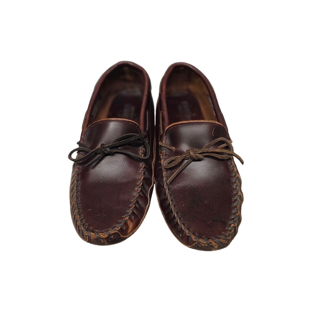 MINNETONKA  Driving Loafers Slip On‎ Casual Size 10 Brown Leather